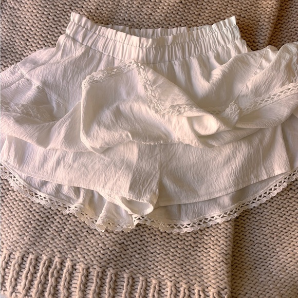 White Ruffled Skort - Picture 4 of 6